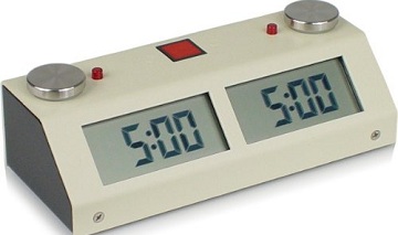 Chess Time Clock: White Chess Clock